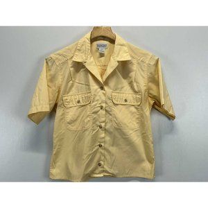 Womens Vintage Lands’ End Direct Merchants Button up Blouse Sz 6 GUC Utility